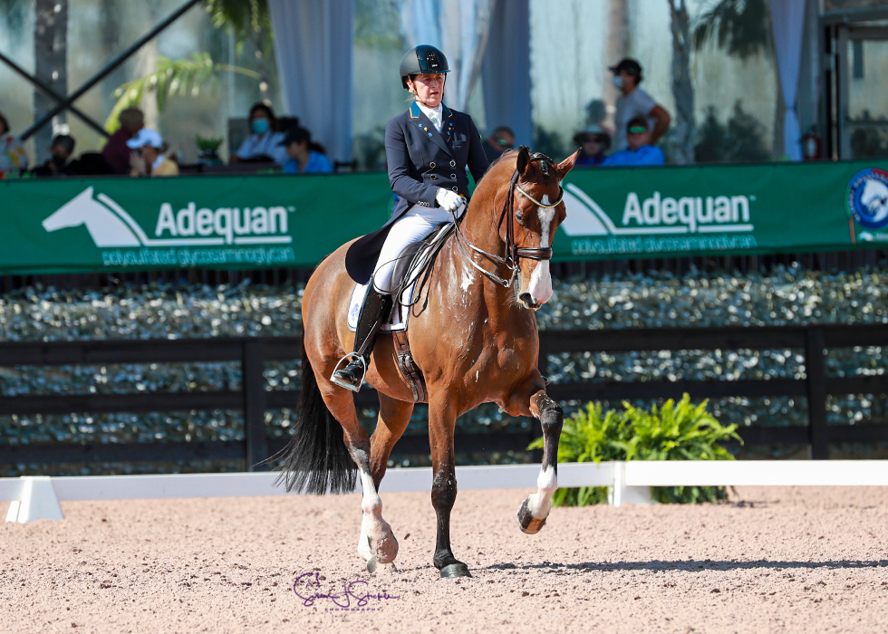 Vilhelmson-Silfvén and Devanto Top the Leaderboard With New Personal Best Score at 2022 Adequan® Global Dressage Festival